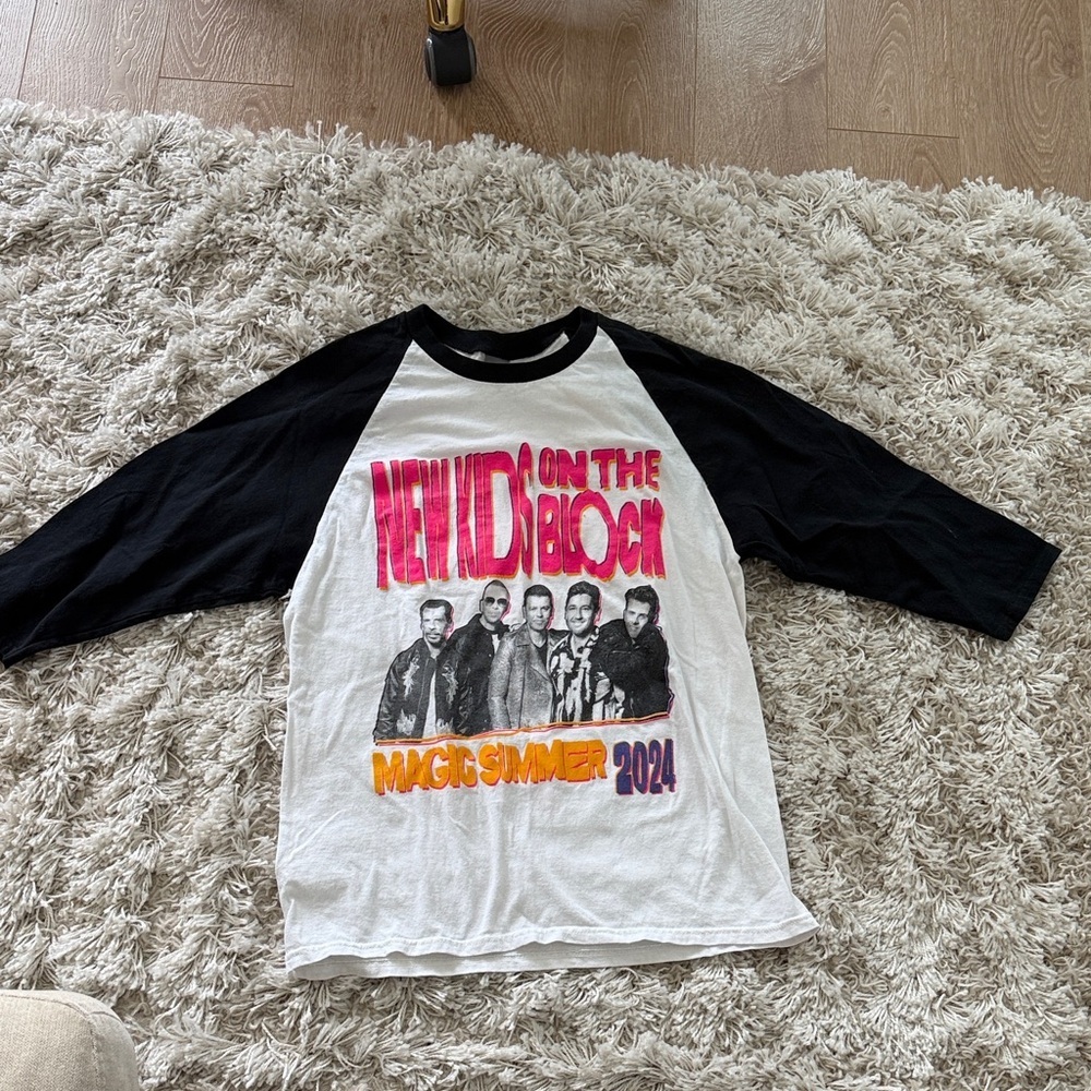 New Kids of the Block Baseball concert tee